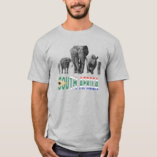 Südafrika Big 5 Wildlife for South Africa Fans T-Shirt (Vorderseite)