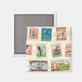 Südafrika-Briefmarken Magnet (Vorderseite/Rückseite)