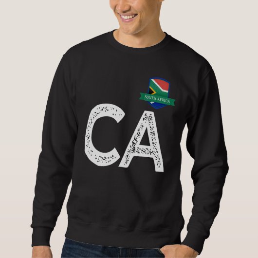 Südafrika - Buchstaben C und A der Menschenflagge Sweatshirt (Vorderseite)