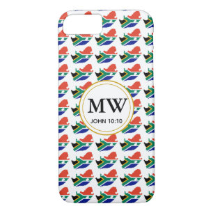 SÜDAFRIKA Christliches Monogramm des Überflusses a Case-Mate iPhone Hülle