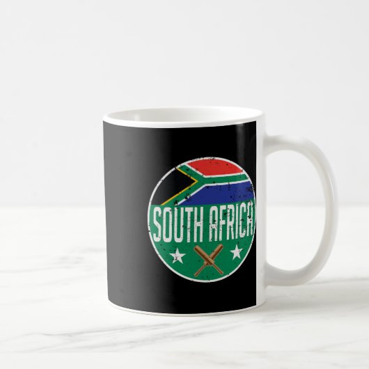 Südafrika Cricket Flag Jersey Match Turnier Kaffeetasse (Rechts)