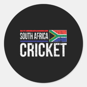 Südafrika Cricket Flag Jersey Match Turnier Runder Aufkleber