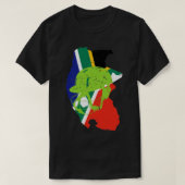 Südafrika Cricket Player Batsman Helm Design T-Shirt (Design vorne)