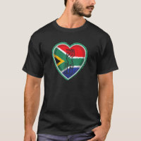 Südafrika Cricket Südafrikanische Flagge Herz