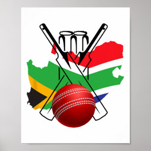 Südafrika Cricket T20 New York Poster