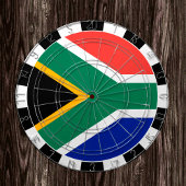 Südafrika Dartboard & African Flag / Spielbrett Dartscheibe
