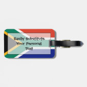 Südafrika Easy ID Persönliche Flagge Gepäckanhänger (Rückseite horizontal)