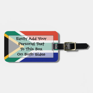 Südafrika Easy ID Persönliche Flagge Gepäckanhänger