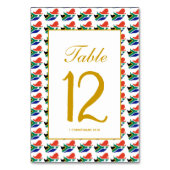 SÜDAFRIKA - Feierlichkeiten Christliche Hochzeit Tischnummer (Rückseite)