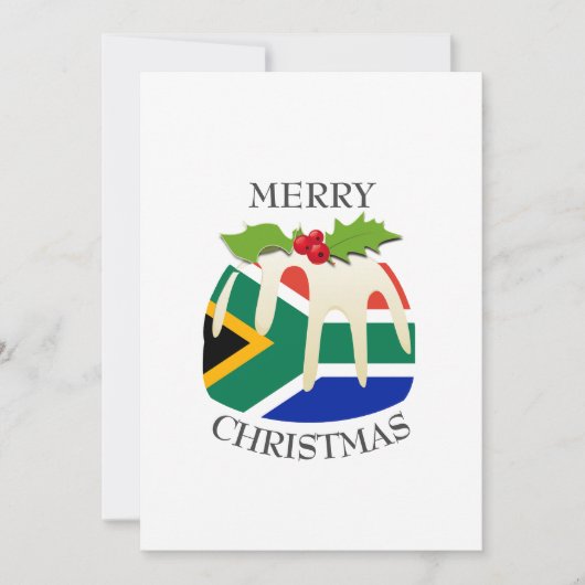 SÜDAFRIKA | Festpudding | Christmas Feiertagskarte (Vorderseite)