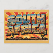 Südafrika Flachgipfel-Bergsavanne Vintage 