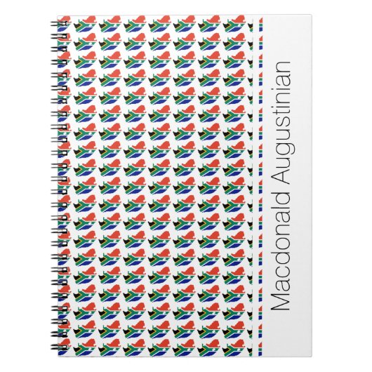 SÜDAFRIKA-Flag Custom Patriotic Notizblock (Vorderseite)