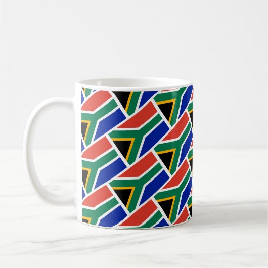 SÜDAFRIKA FLAG Custom Scripture BLESSEED African Kaffeetasse (Links)
