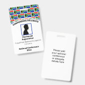 SÜDAFRIKA FLAG - Foto-ID Ausweis (Vorder- & Rückseite)