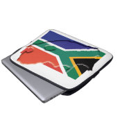 SÜDAFRIKA Flag Map Patriotic Computer Laptopschutzhülle (Vorne Knopf)