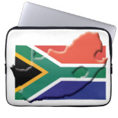 SÜDAFRIKA Flag Map Patriotic Computer Laptopschutzhülle (Vorderseite)