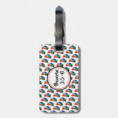 SÜDAFRIKA FLAG | Monogramm | Sprichwörter 3:5-6 Gepäckanhänger (Rückseite vertikal)