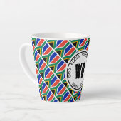 SÜDAFRIKA FLAG Patriotic Customizable Milchtasse (Linke Ecke)