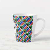 SÜDAFRIKA FLAG Patriotic Customizable Milchtasse (Rechts)