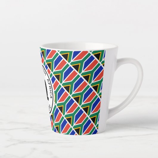 SÜDAFRIKA FLAG Patriotic Customizable Milchtasse (Rechts)