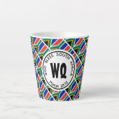 SÜDAFRIKA FLAG Patriotic Customizable Milchtasse (Vorderseite)