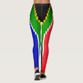 SÜDAFRIKA FLAG PIXEL-DESIGN-LEGGINGS LEGGINGS (Rückseite)