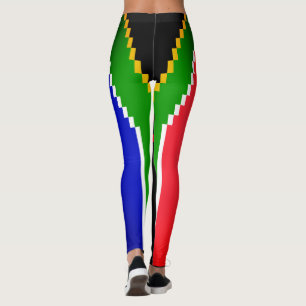 SÜDAFRIKA FLAG PIXEL-DESIGN-LEGGINGS LEGGINGS