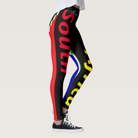 SÜDAFRIKA FLAG PIXEL-DESIGN-LEGGINGS LEGGINGS (Rechts)