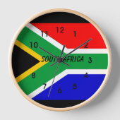 SÜDAFRIKA FLAG UHR (Vorderseite)