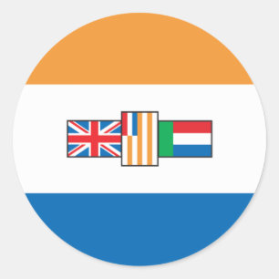 Südafrika-Flagge 1928 Runder Aufkleber