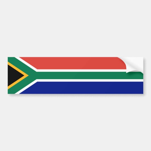 Südafrika-Flagge Autoaufkleber (Vorne)