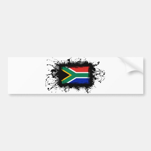 Südafrika-Flagge Autoaufkleber (Vorne)