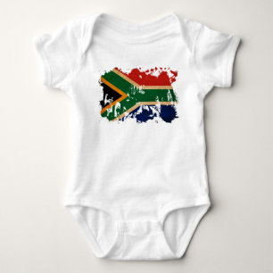 Südafrika-Flagge Baby Strampler