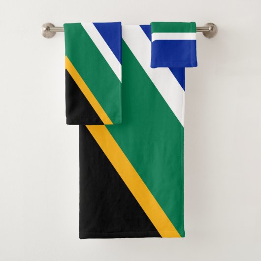 Südafrika-Flagge Badhandtuch Set (Insitu)