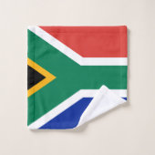 Südafrika-Flagge Badhandtuch Set (Waschlappen)