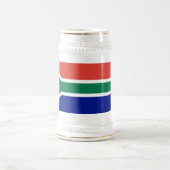 Südafrika-Flagge Bierglas (Mittel)