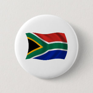 Südafrika-Flagge-Button Button
