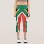 Südafrika-Flagge Capri Leggings (Vorderseite)