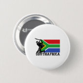 Südafrika-Flagge Cricket-Spieler Tsman-Sportteam Button (Vorne & Hinten)
