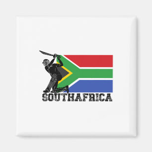 Südafrika-Flagge Cricket-Spieler Tsman-Sportteam Magnet