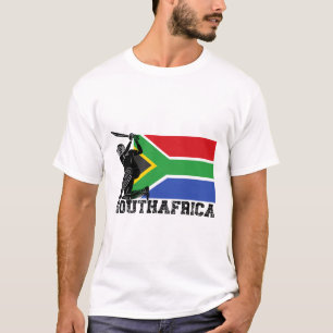 Südafrika-Flagge Cricket-Spieler Tsman-Sportteam T-Shirt