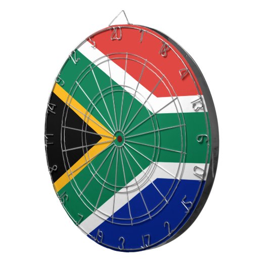 Südafrika-Flagge Dartscheibe (Vorderseite rechts)