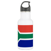 Südafrika-Flagge Edelstahlflasche (Vorderseite)