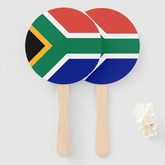 Südafrika-Flagge Fächer (Vorne und Hinten)