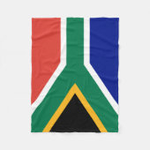 Südafrika-Flagge Fleecedecke (Vorderseite)