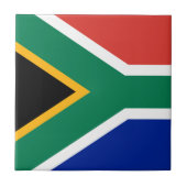 Südafrika-Flagge Fliese (Vorderseite)