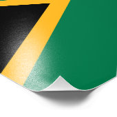 Südafrika-Flagge Fotodruck (Ecke)