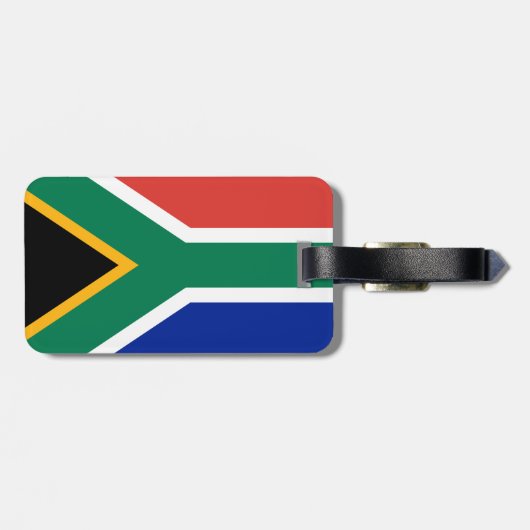 Südafrika-Flagge Gepäckanhänger (Rückseite horizontal)