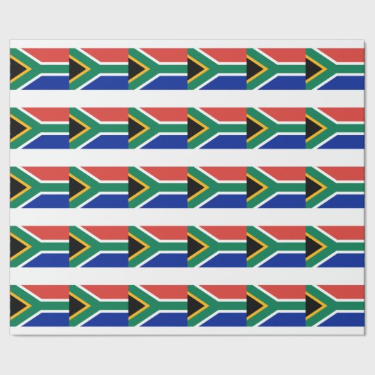 Südafrika-Flagge Geschenkpapier (Saum)