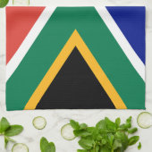 Südafrika-Flagge Geschirrtuch (Gefaltet)